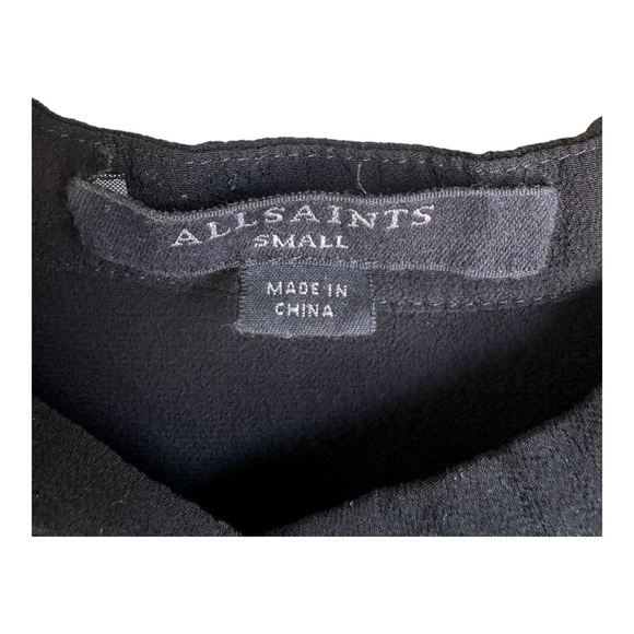 All Saints women’s button-down black shirt - Picture 4 of 4